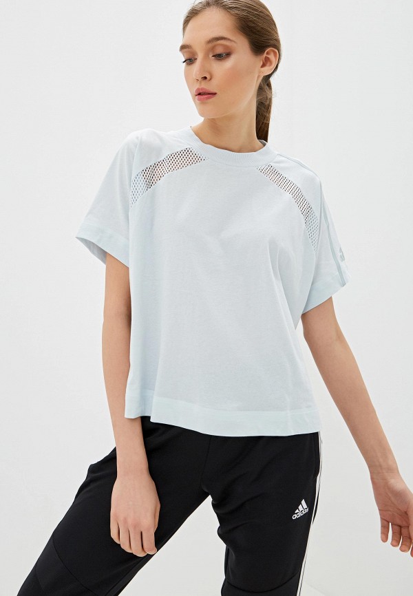 

Футболка спортивная adidas, Голубой, adidas AD002EWFKAS9