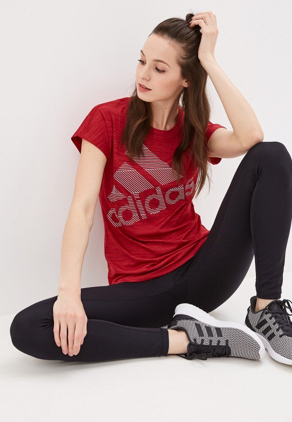 

Футболка спортивная adidas, SS BOS LOGO TEE, Красный