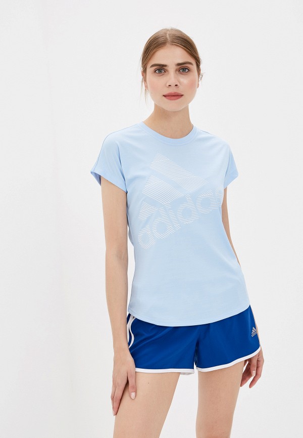

Футболка adidas, Голубой, adidas AD002EWFKAT5
