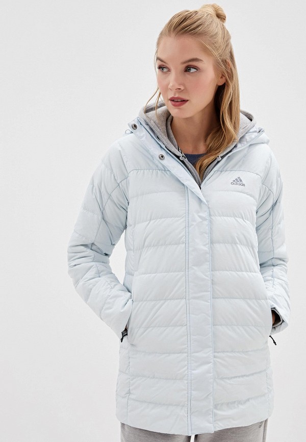 

Пуховик adidas, Голубой, W CLIMAWARM HOO