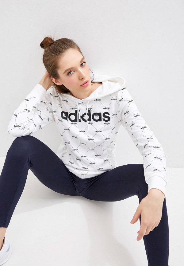 

Худи adidas, Белый, W CORE FAV HDY