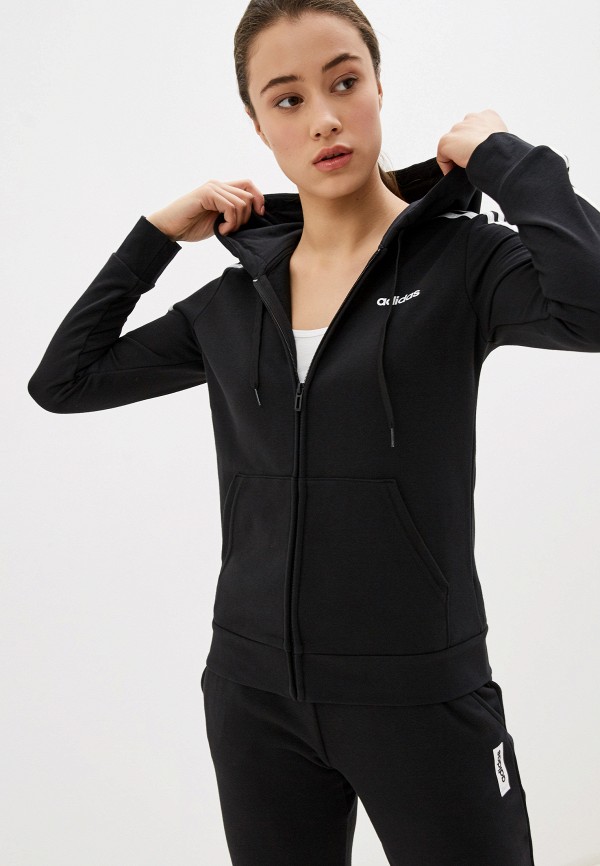 

Толстовка adidas, Черный, W E 3S FZ HD