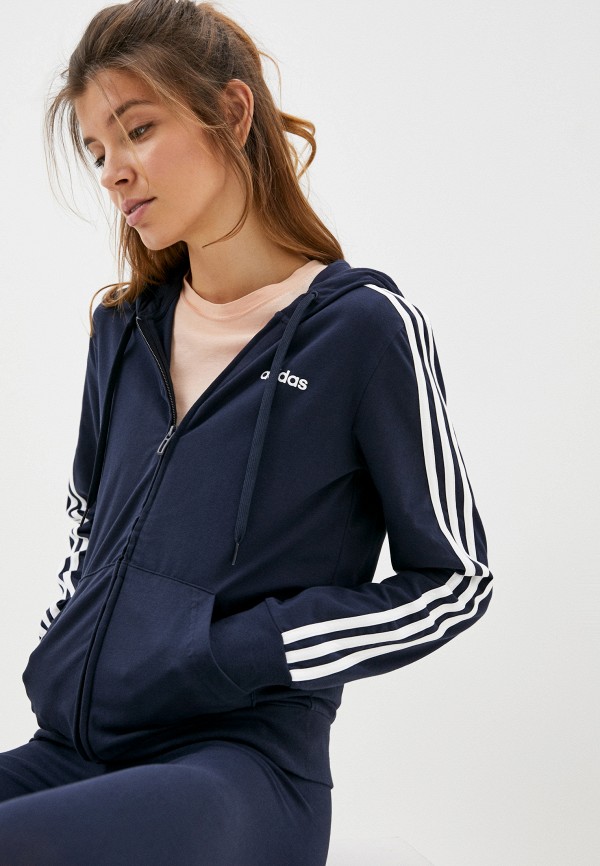 

Толстовка adidas, Синий, W E 3S FZ HD SJ