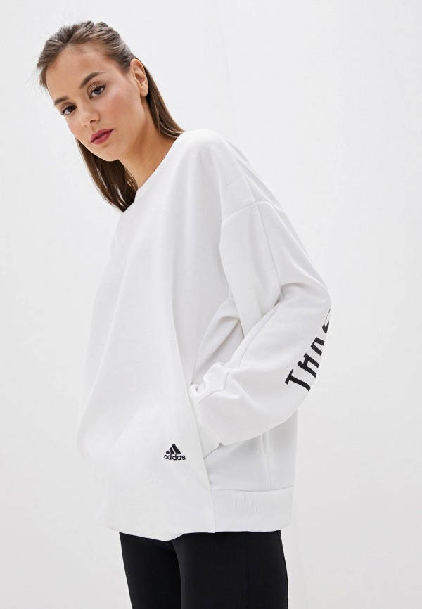 

Свитшот adidas, Белый, W MHE SWT CRE