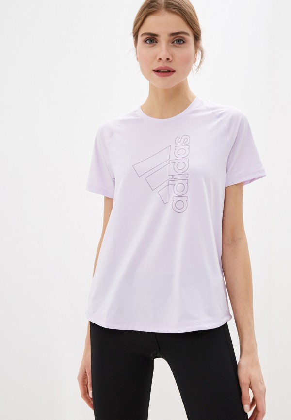 

Футболка спортивная adidas, Фиолетовый, TECH BOS TEE
