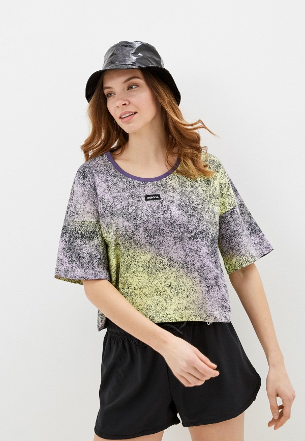 

Футболка adidas, Разноцветный, W AAA CROP T