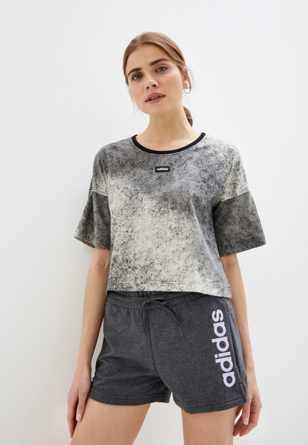 

Футболка adidas, Серый, W AAA CROP T