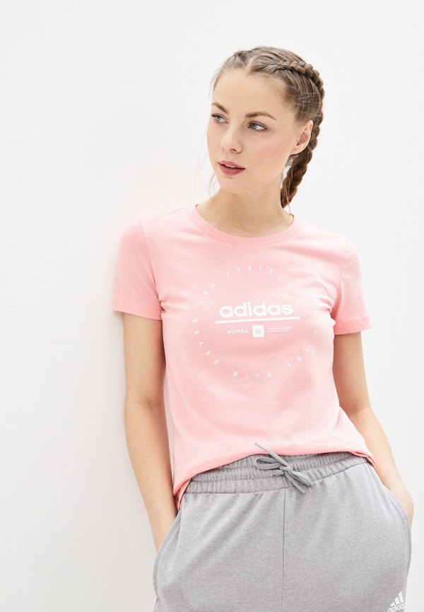 

Футболка adidas, Розовый, adidas AD002EWHLRK5