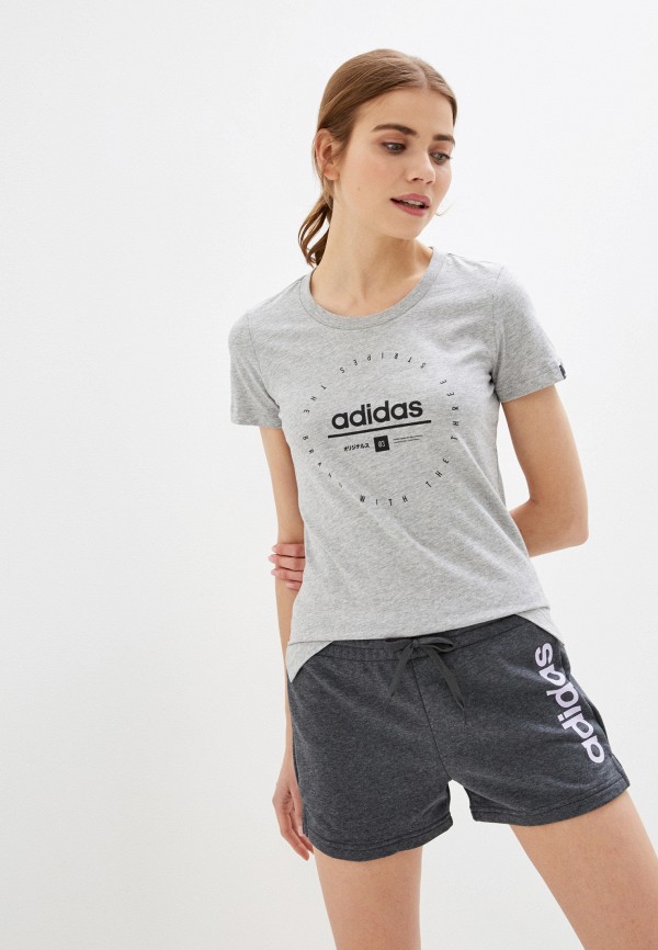

Футболка adidas, Серый, adidas AD002EWHLRK6