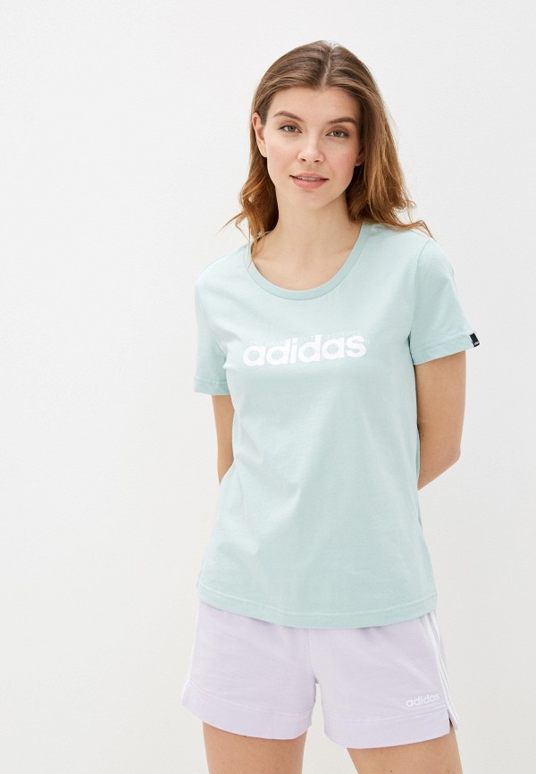 

Футболка adidas, Зеленый, adidas AD002EWHLRK8