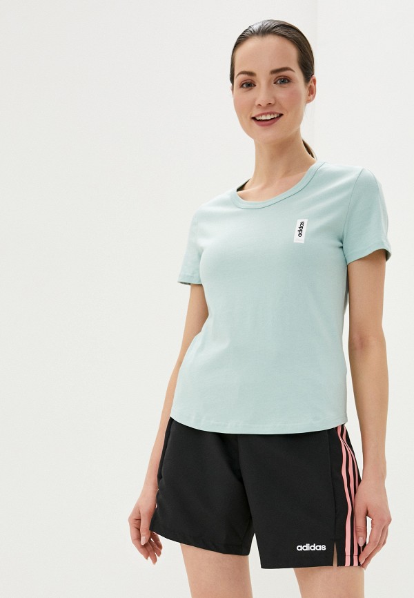 

Футболка adidas, Бирюзовый, adidas AD002EWHLRL1