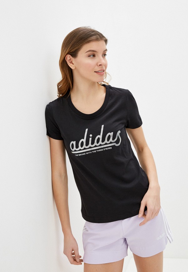 

Футболка adidas, Черный, adidas AD002EWHLRM9