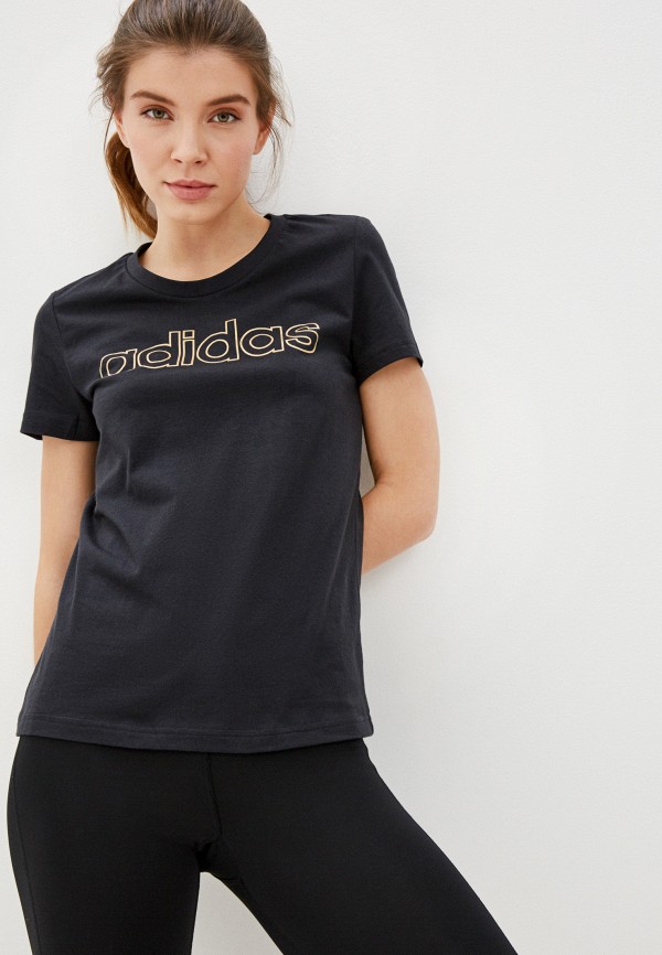 

Футболка adidas, Черный, adidas AD002EWHLRN6