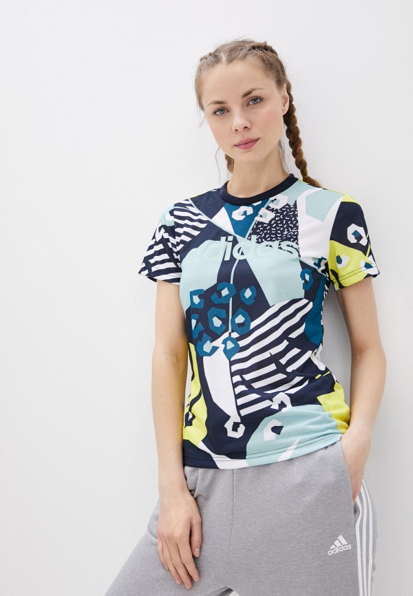 

Футболка adidas, Разноцветный, W FARM T