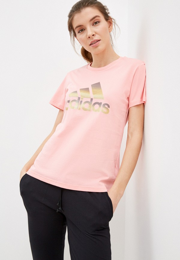 

Футболка adidas, Розовый, adidas AD002EWHLRP4