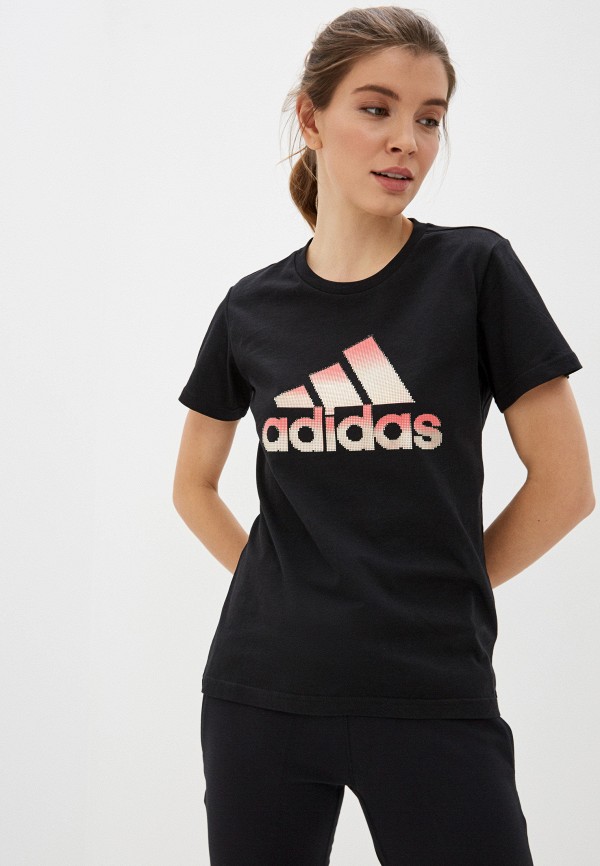 

Футболка adidas, Черный, W MHG BOSFoil T