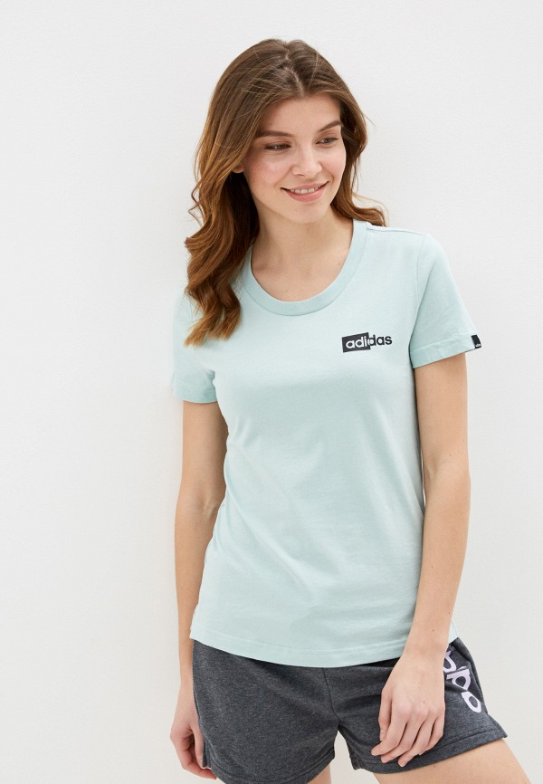 

Футболка adidas, Зеленый, W READ T