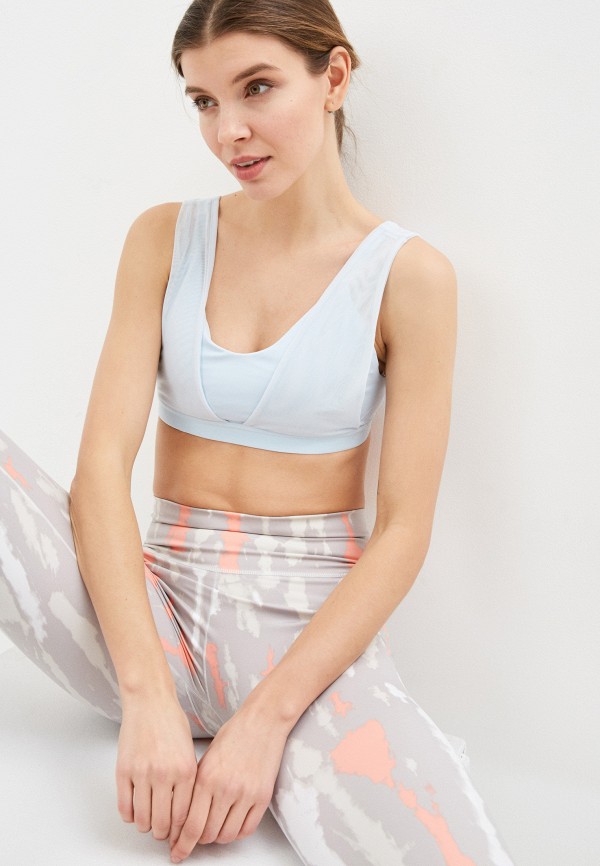 

Топ спортивный adidas, Голубой, adidas AD002EWHLSB1