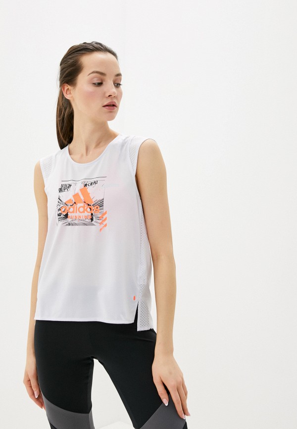 

Майка спортивная adidas, Фиолетовый, DECODE TANK W
