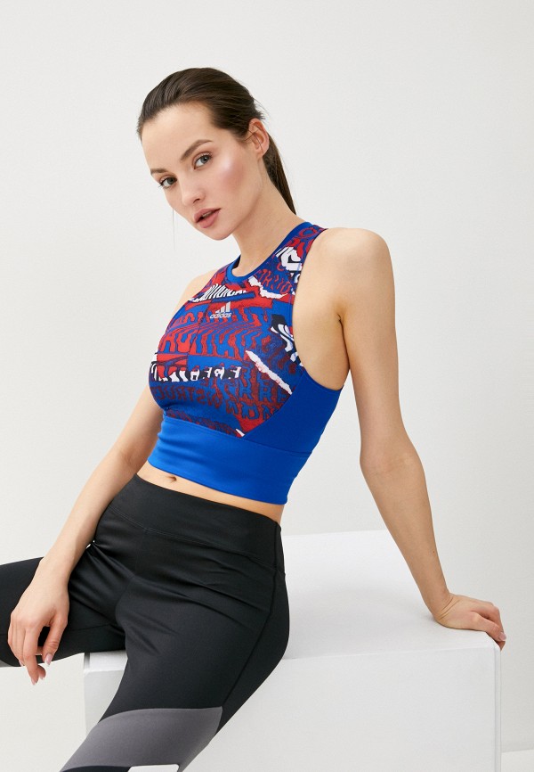 

Топ спортивный adidas, Синий, OTR CROP TOP