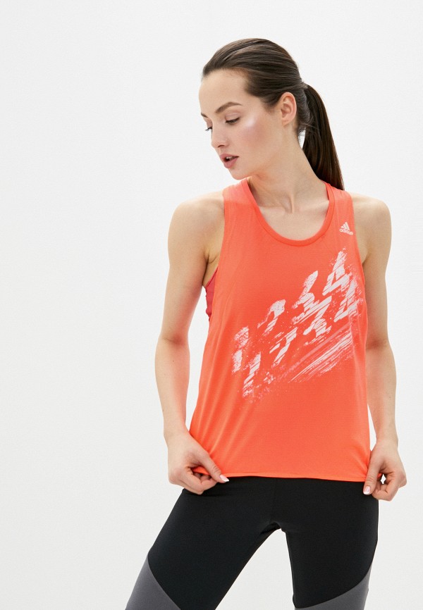 

Майка спортивная adidas, Оранжевый, adidas AD002EWHLSD1