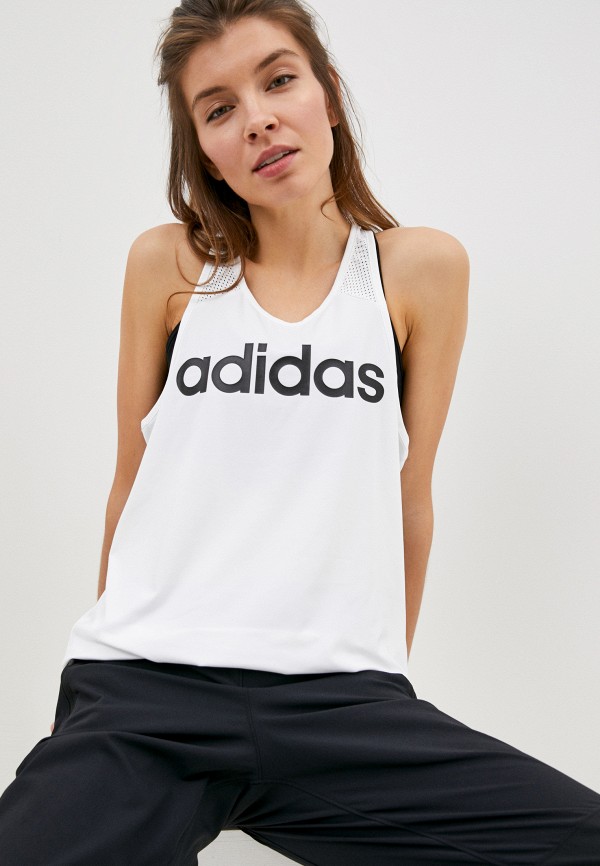 

Майка спортивная adidas, Белый, adidas AD002EWHLSE6