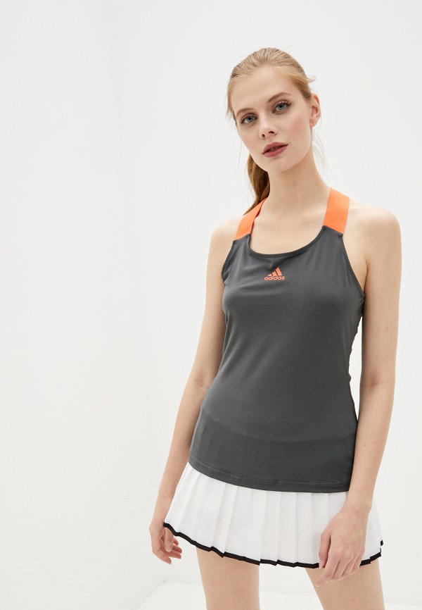 

Майка спортивная adidas, Серый, Y-TANK P.BLUE