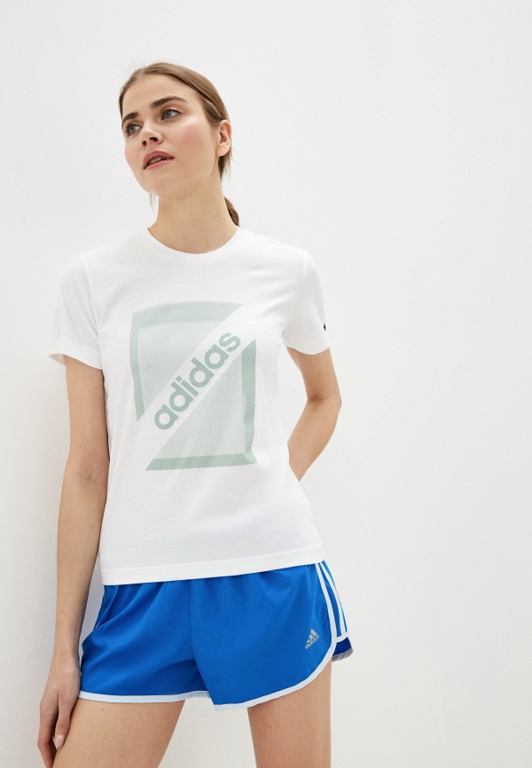 

Футболка adidas, Белый, adidas AD002EWIIEC4
