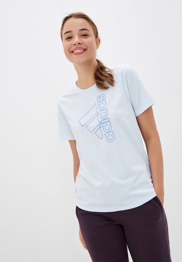 

Футболка спортивная adidas, Голубой, TECH BOS TEE