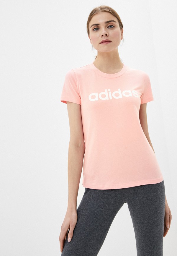 

Футболка adidas, Розовый, W E LIN SLIM T