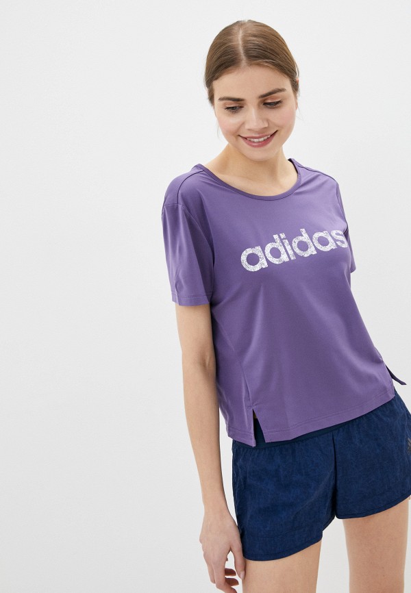 

Футболка спортивная adidas, Фиолетовый, W WMN TEE