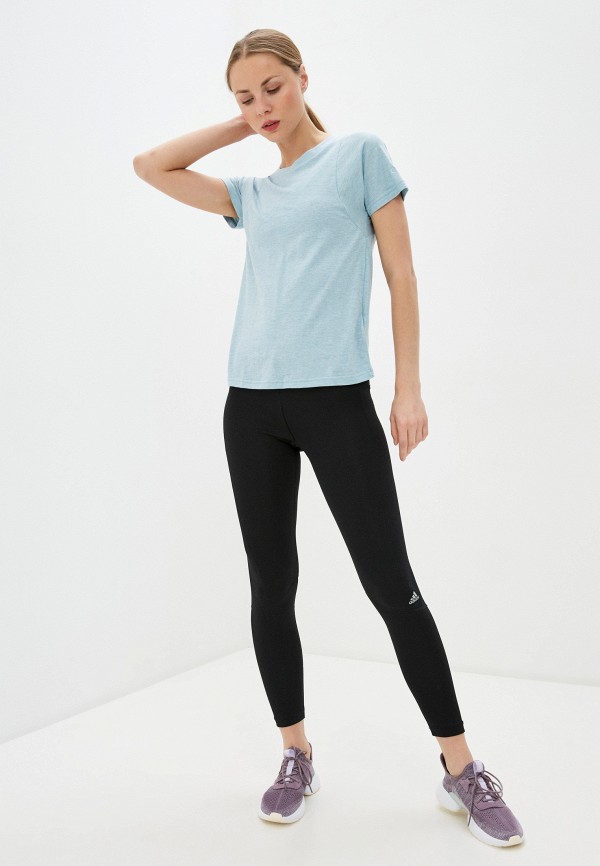 Футболка спортивная adidas, Голубой, adidas AD002EWJFOC2