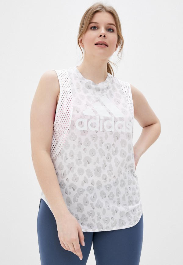 

Майка спортивная adidas, Белый, adidas AD002EWJFOD2