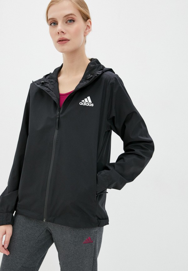 

Ветровка adidas, Черный, adidas AD002EWJMSU1