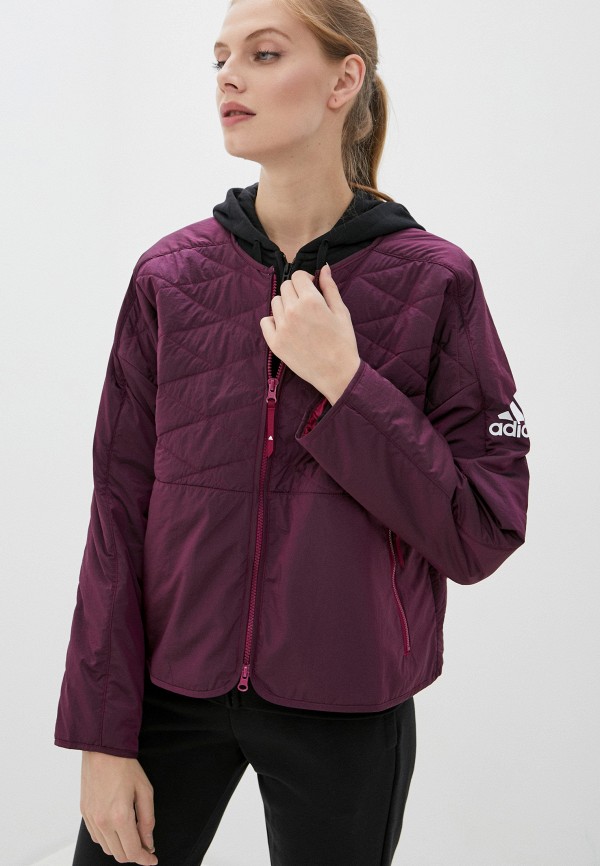 

Куртка утепленная adidas, Бордовый, adidas AD002EWJMSV7