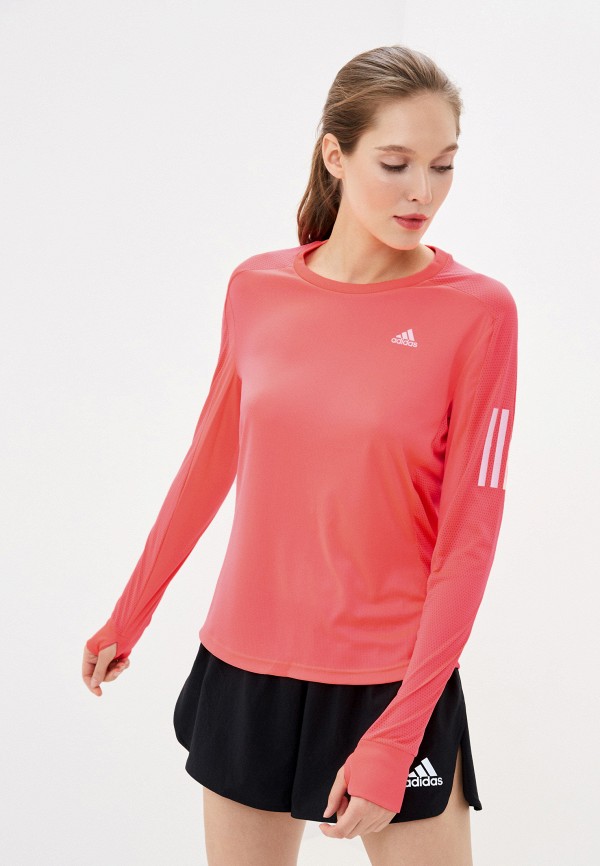 

Лонгслив спортивный adidas, Розовый, adidas AD002EWJMSY5