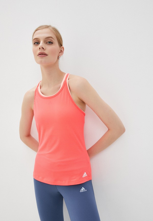 

Майка спортивная adidas, Коралловый, PERF TANK