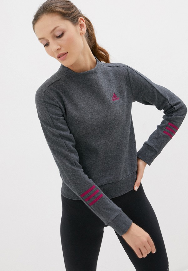 

Свитшот adidas, Серый, W E COMF MC SWT