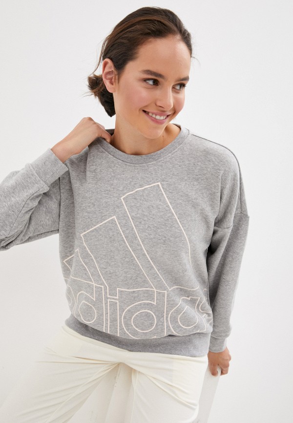 

Свитшот adidas, Серый, adidas AD002EWJMUE4