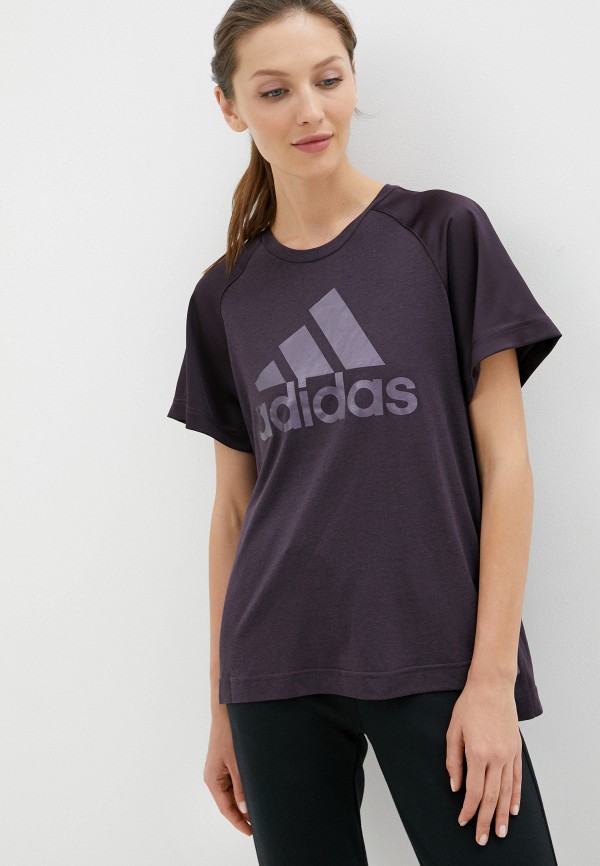 

Футболка спортивная adidas, Фиолетовый, adidas AD002EWJMUM9