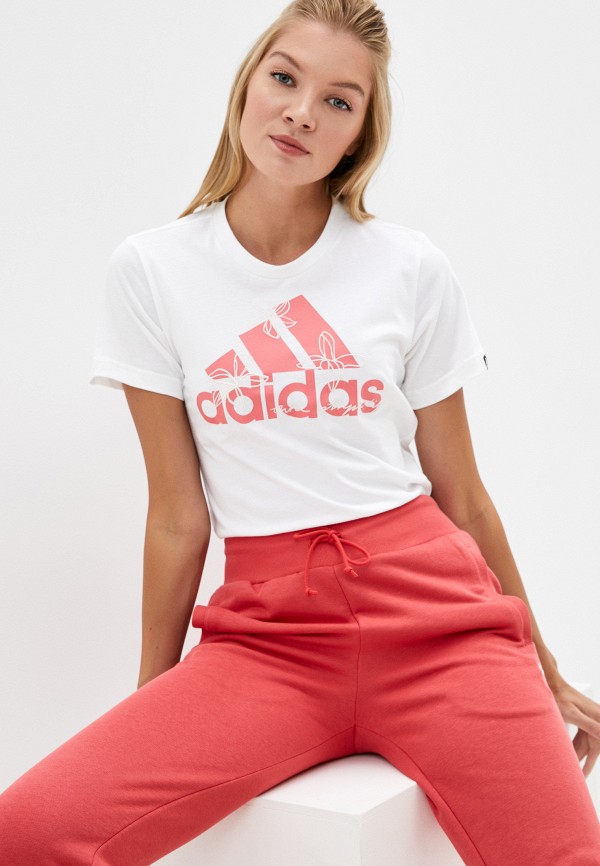 

Футболка adidas, Белый, adidas AD002EWJMUZ1