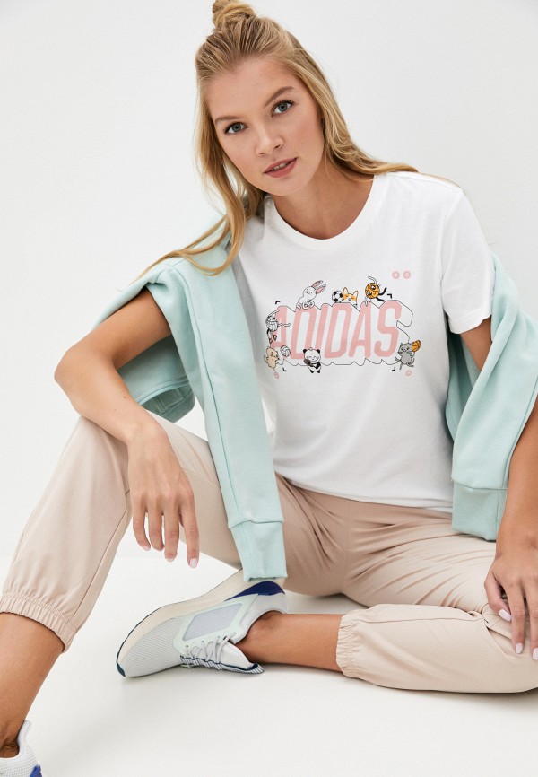 

Футболка adidas, Белый, Illu Tee 2 W