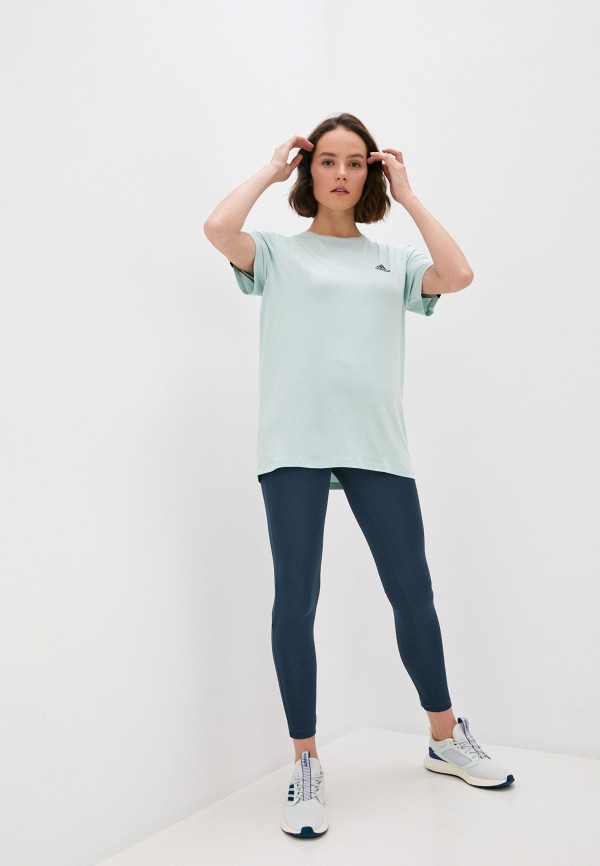 

Футболка спортивная adidas, Зеленый, adidas AD002EWJMVA9