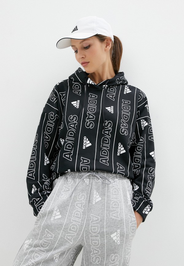 

Худи adidas, Черный, W BOS AOP OH HD