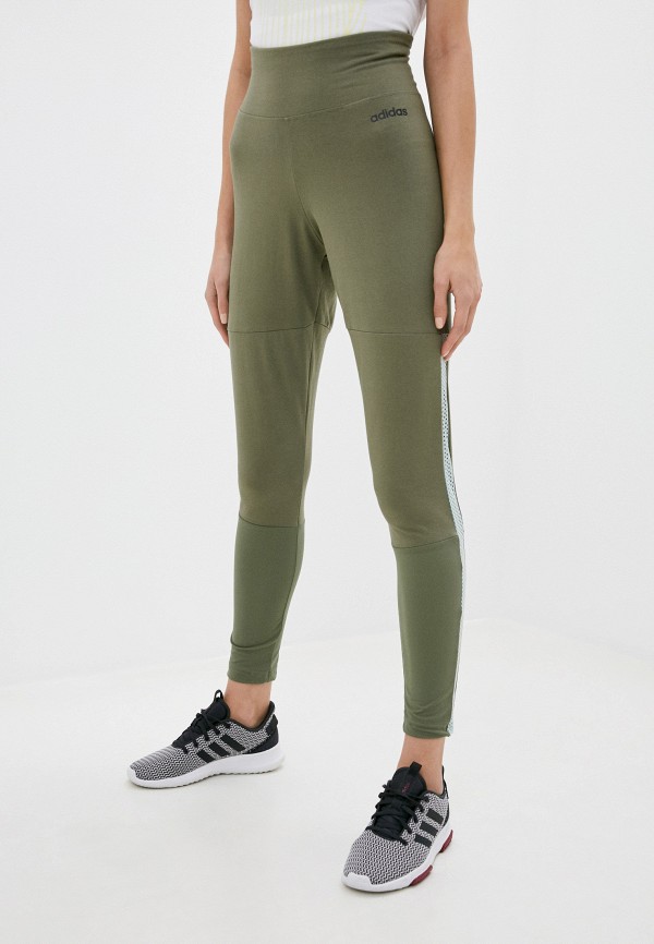 

Тайтсы adidas, Зеленый, adidas AD002EWKQST6