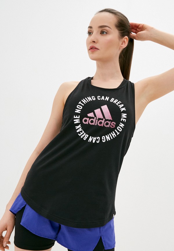 

Майка спортивная adidas, Черный, adidas AD002EWLUHH6
