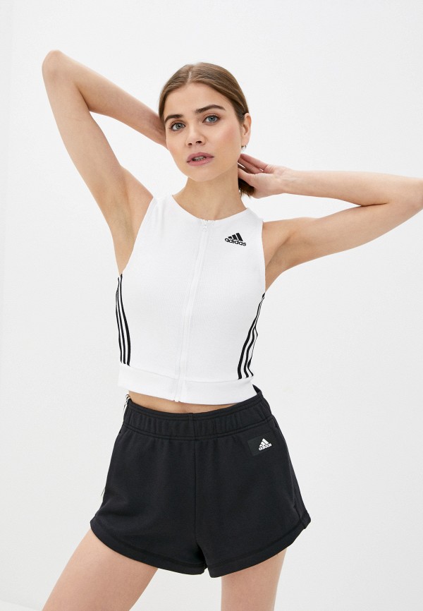 

Топ спортивный adidas, Белый, adidas AD002EWLUHL6