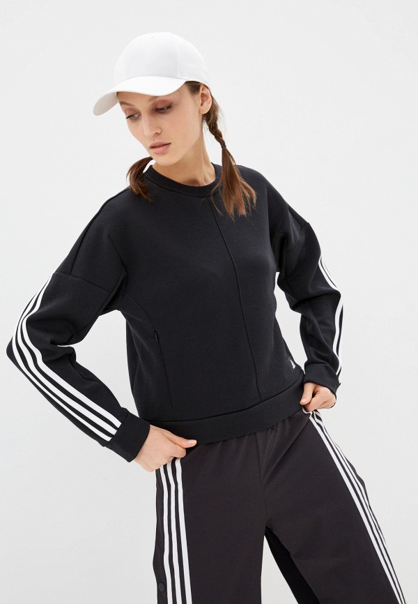 

Свитшот adidas, Черный, W FI 3S CREW