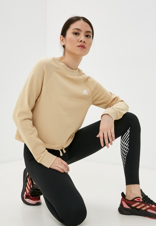 

Свитшот adidas, Бежевый, W DNC CRO SWT