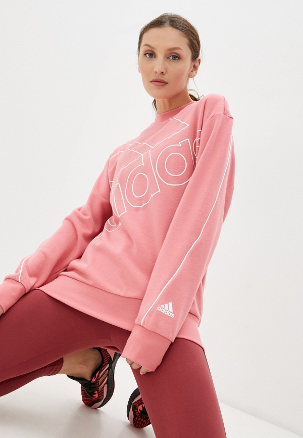 

Свитшот adidas, Розовый, adidas AD002EWLUHQ4